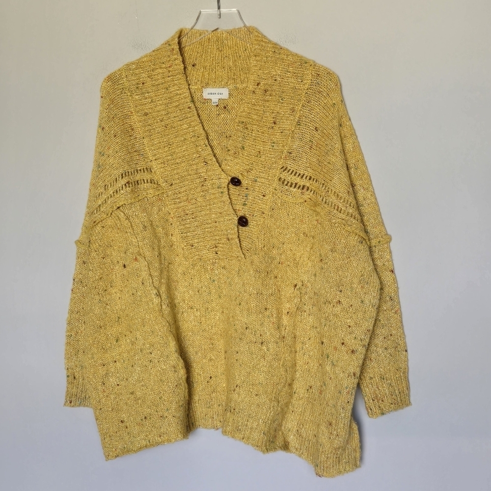 Urban Day Slouchy Oversized Boho Pullover Mohair Chunky Knit Textured Sweater